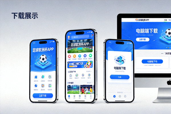 足球欧洲杯APP手机与电脑端下载展示界面